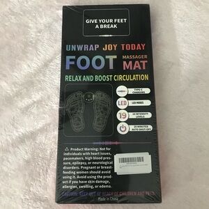 Unwrap Joy Today Foot Massager Mat Relax Boost Circulation 19 Intense Levels New